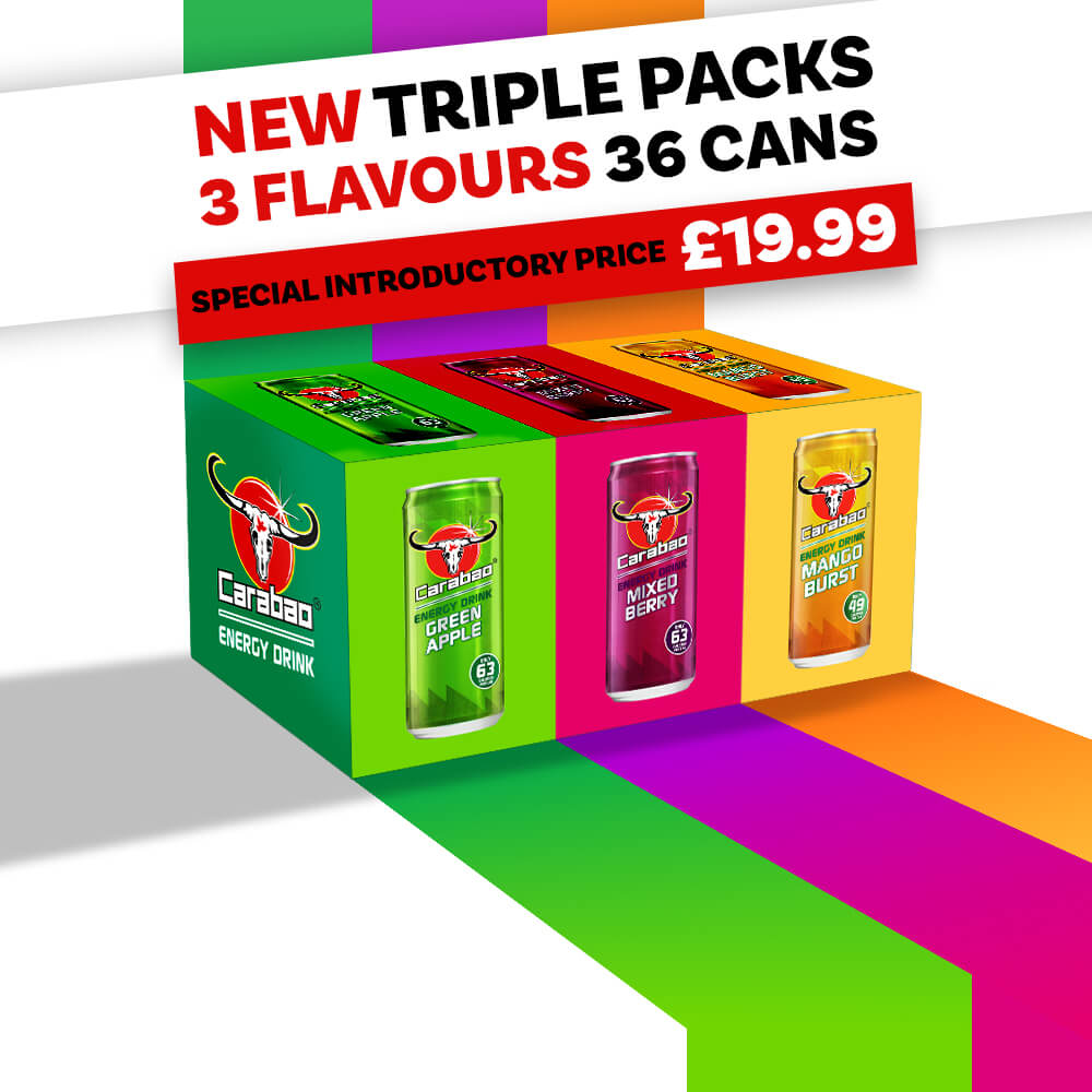 Carabao Energy Drink Triple Pack 36 Cans £19.99 Sale