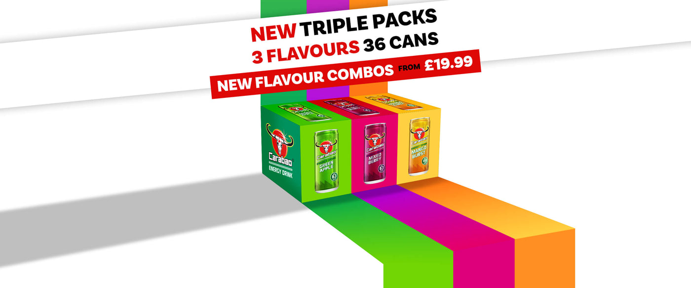 Carabao Energy Drink New Triple Packs Sale 36 Drinks £19.99