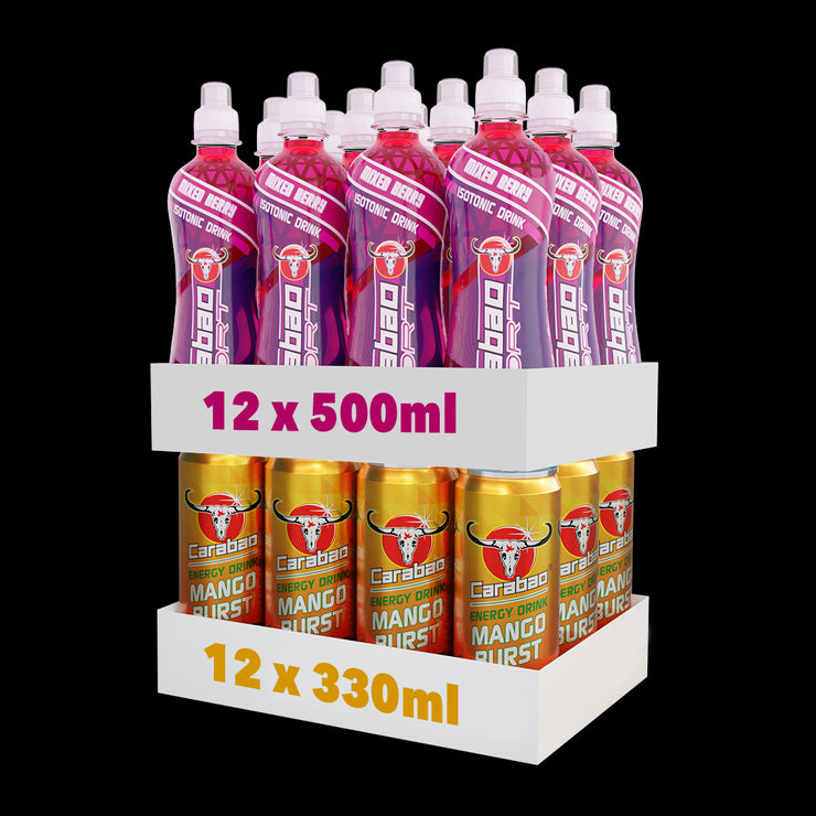 Carabao SPORT & Energy Drink Combo Pack (24 x Pack)