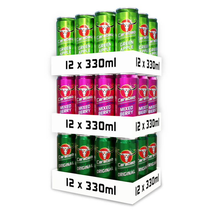 Carabao Energy Drink Triple Pack (36 x 330ml)