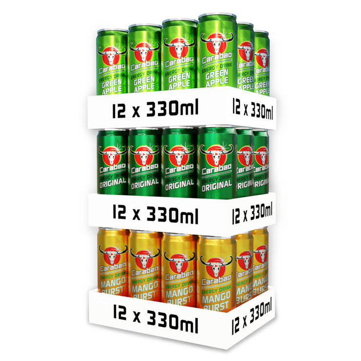 Carabao Energy Drink Triple Pack (36 x 330ml)