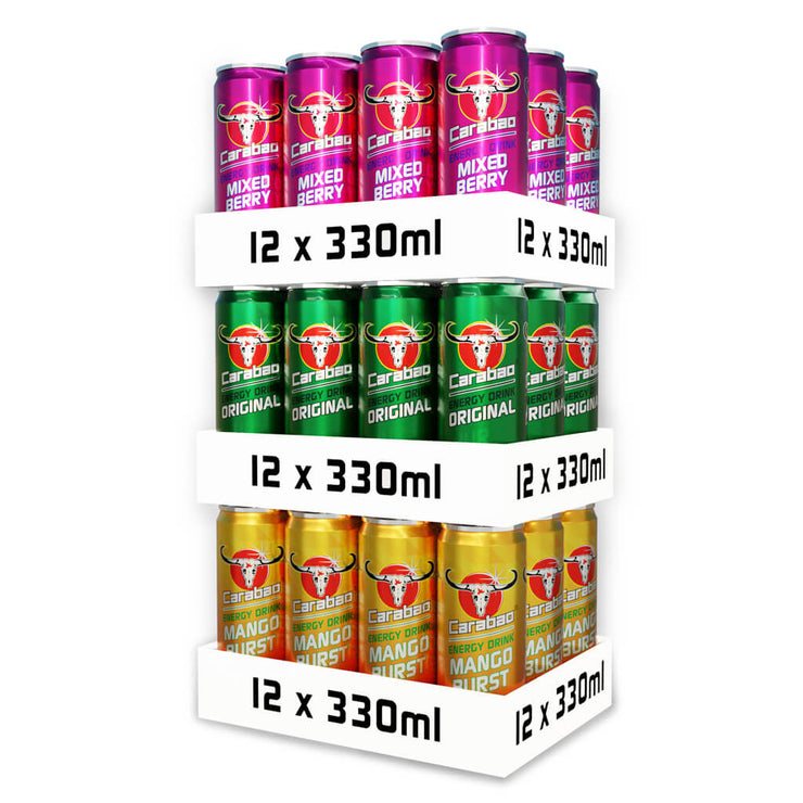 Carabao Energy Drink Triple Pack (36 x 330ml)