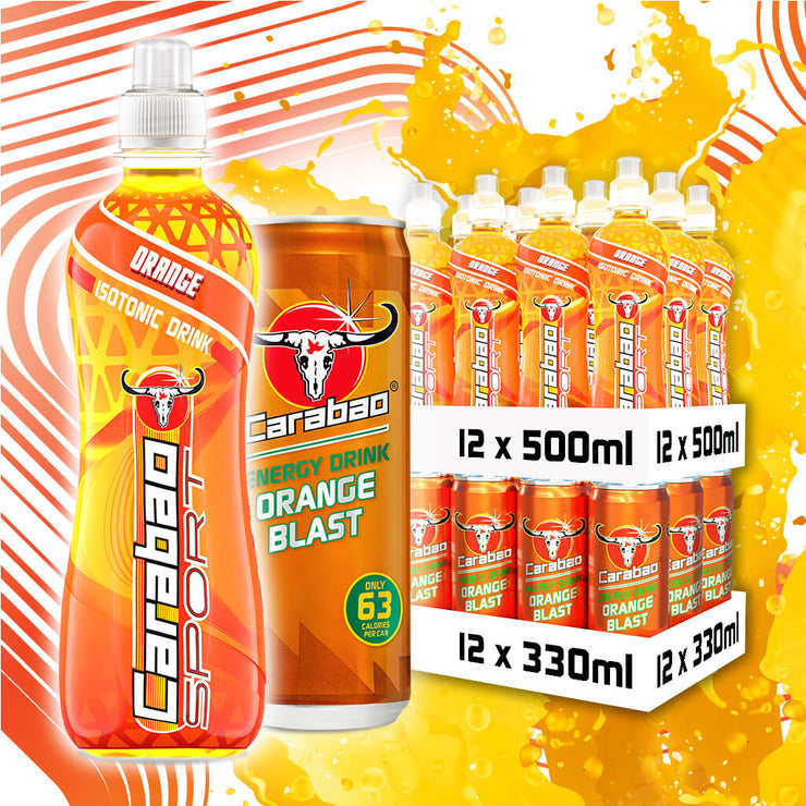 Carabao Sport & Energy Drink Orange Combo (24 x Pack)