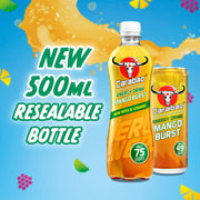 Carabao Energy Drink Mango Burst (500ml Bottle)