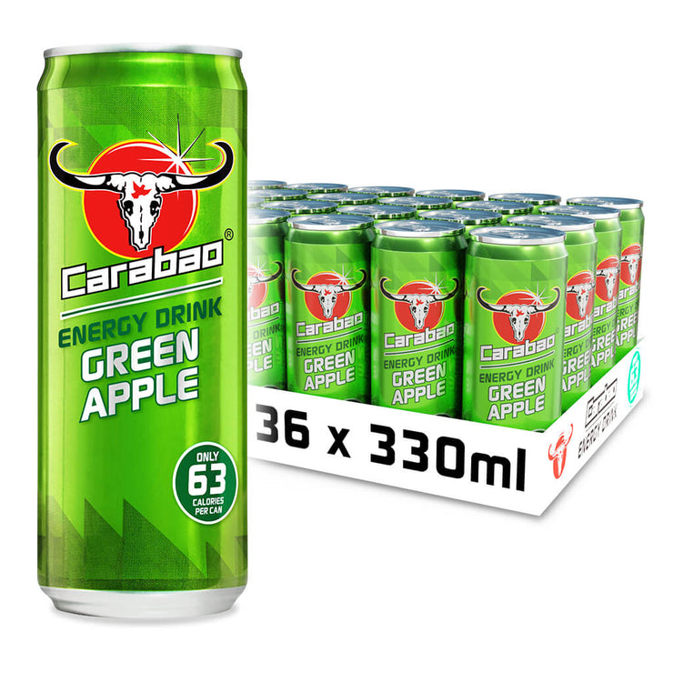 Carabao Energy Drink Green Apple (330ml Can)