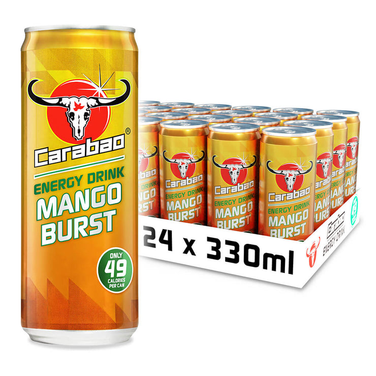 Carabao Energy Drink Mango Burst (330ml Can)